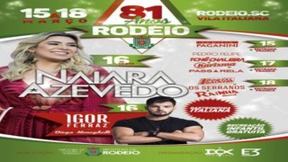 RODEIO COMEMORA 81 ANOS COM SHOW DE NAIARA AZEVEDO E MAIS UM DIA DE FESTA
