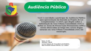 Edital de Concovação para Audiência Pública Edital de Concovação para Audiência Pública